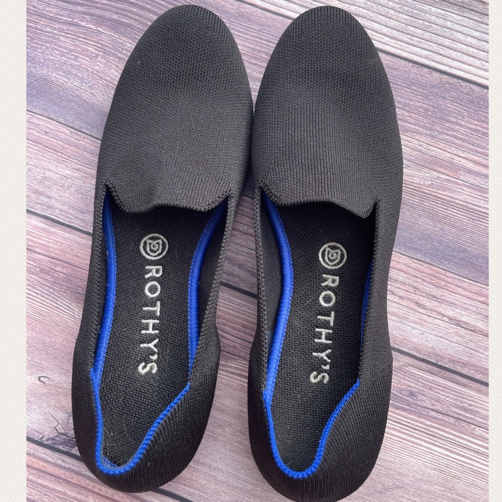 Rothy’s Black Loafers size 9 EUC